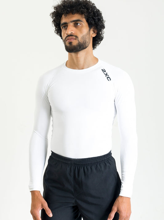 WHITE FULL SLEEVE COMPRESSION